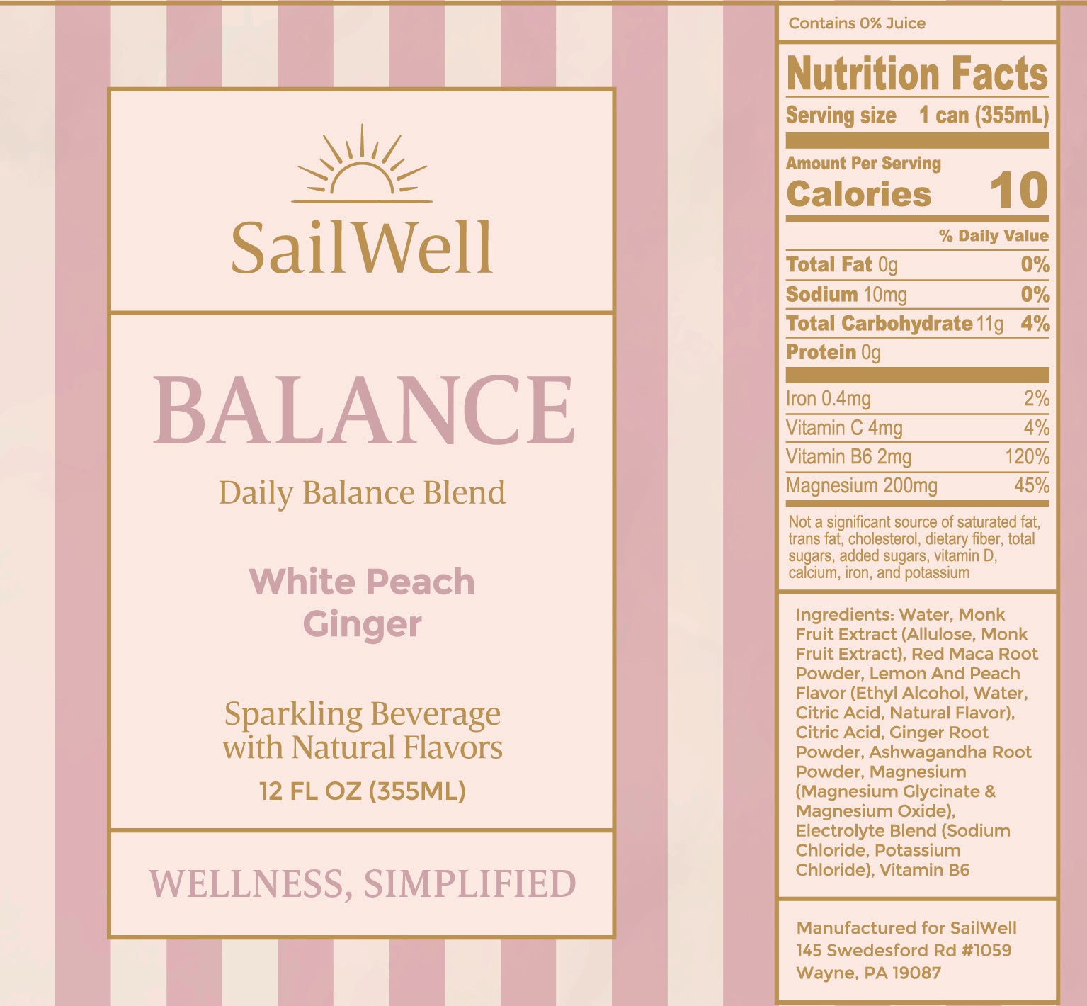 Sailwell-Balance_Nutritional_facts and ingredients