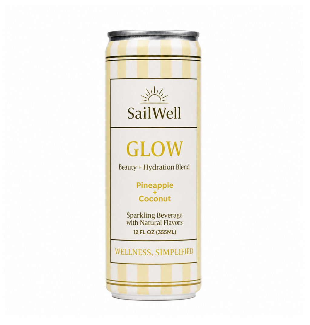 Sailwell-Glow-pineapple-coconut can on white background